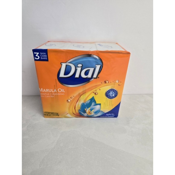 Dial Marula Oil Gentle Cleansing Soap Bar 3Pack Sealed Rare Vintage Discontinued - Picture 1 of 11
